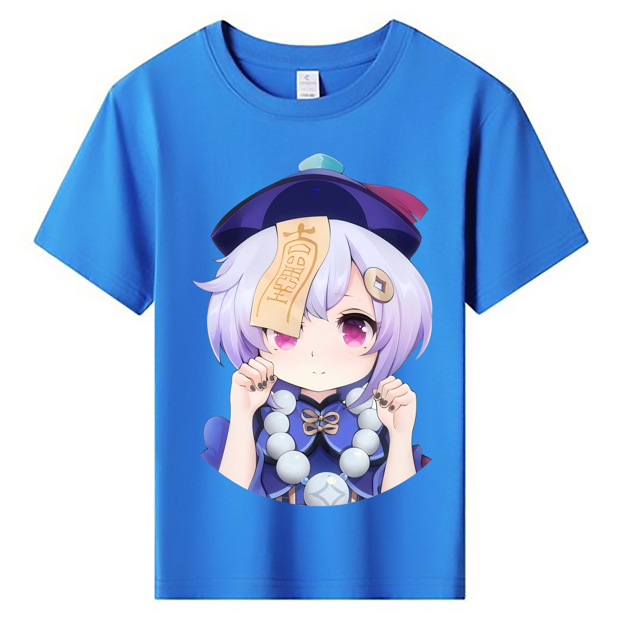 げんし神 七七 なな  genshin Nana 綿100％キッズTシャツ（フロントプリント）